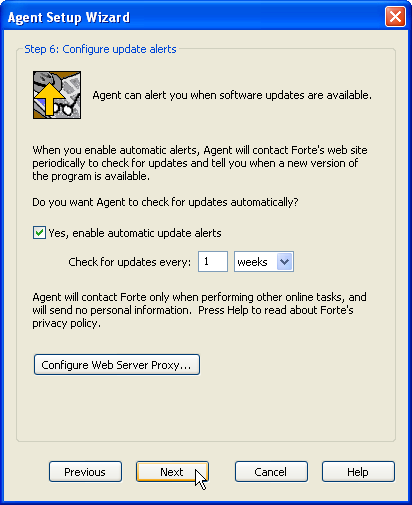 Step 6: Configure Update alerts