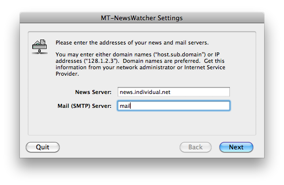 NewsWatcher - Settings